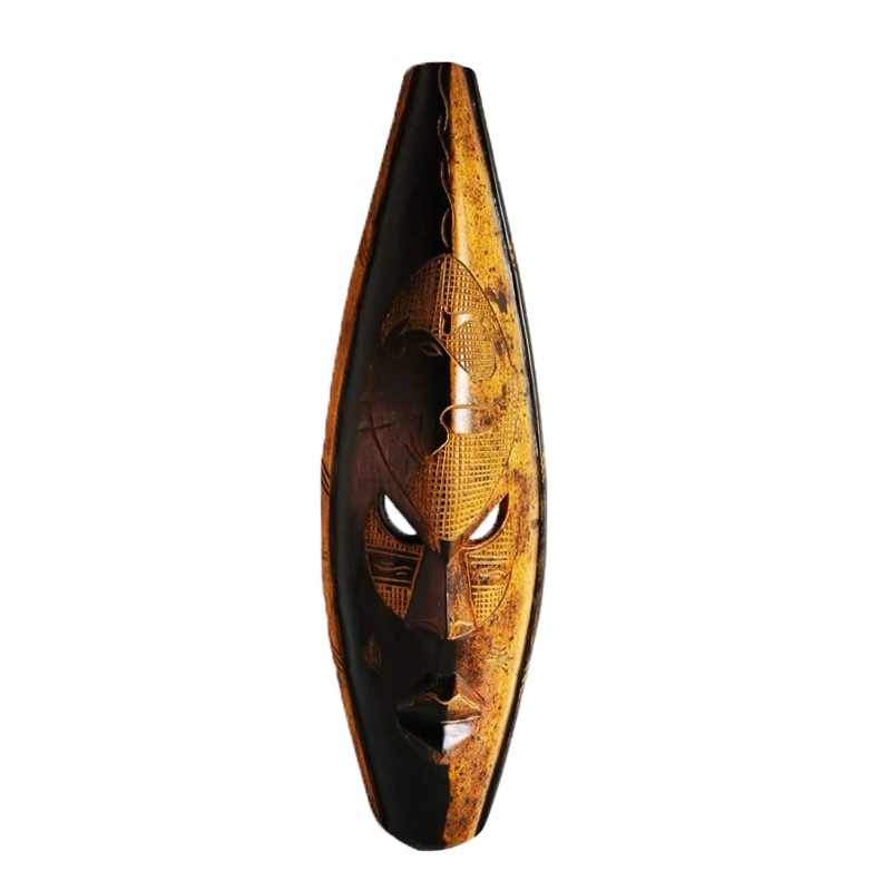 West African Hand CarvedDouble Coloured Elephant House of Avana
