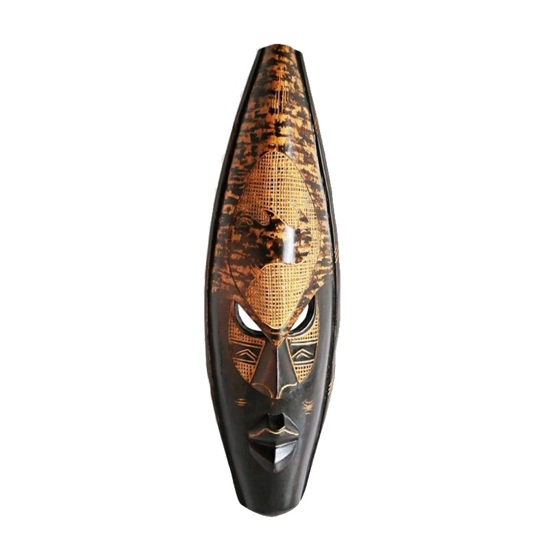 West African Hand Carved Etched Rhino House of Avana