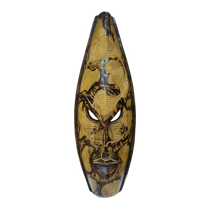 West African Hand Carved Large Shaded Elephant House of Avana