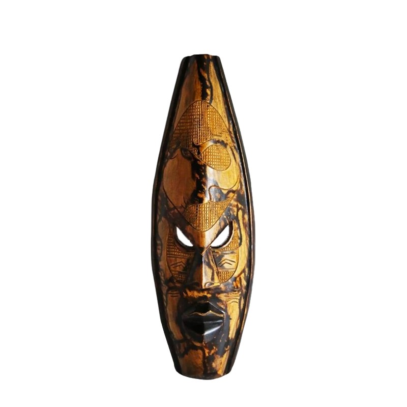 West African Hand Carved Large Spotted Elephant House of Avana