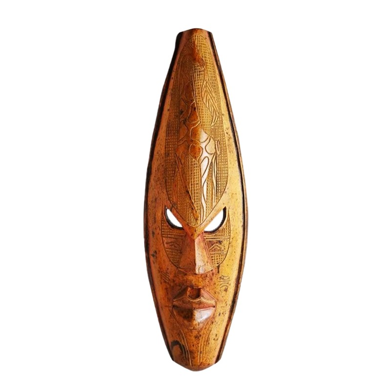 West African Hand Carved Large Giraffe House of Avana