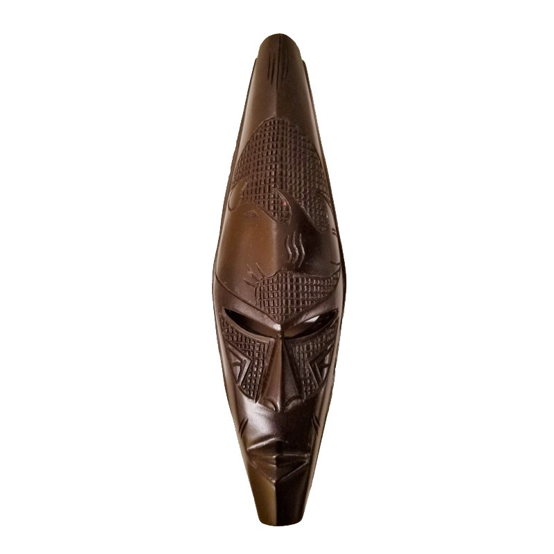 African Medium Dark Ghanian With Etched Rhino On Forehead House of Avana