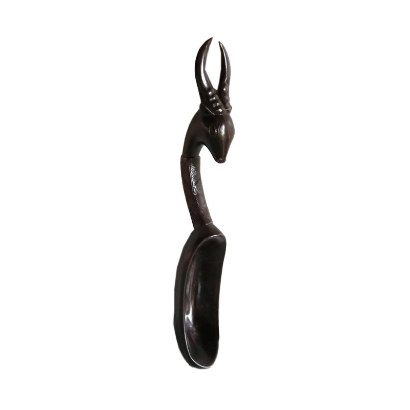 West African Hand Carved Ram Display House of Avana