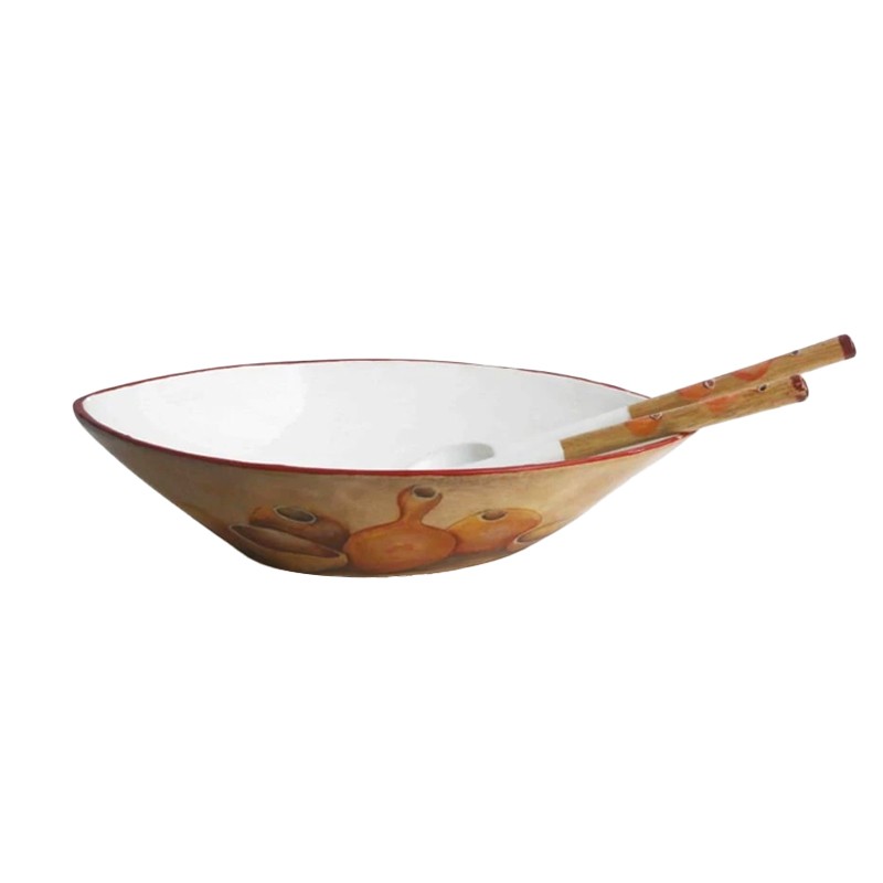 African Hand Carved Salad Bowl House of Avana