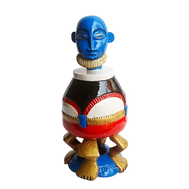 West African Hand Carved Revived Senufo Peau House of Avana