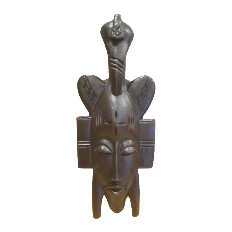 West African Tribal Senufo Small Dark Passport With Kalao House of Avana