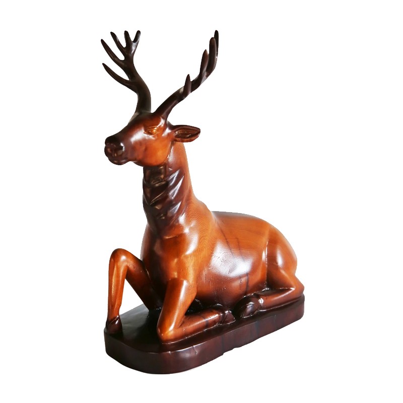 West African Hand Carved Wildlife Shaded Antelope House of Avana