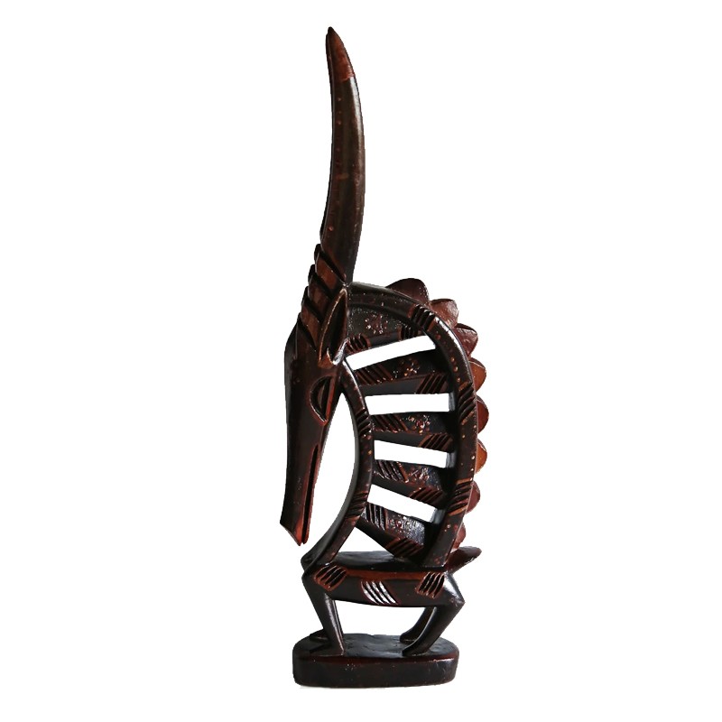 West African Revived Hand Carved Gazelle House of Avana