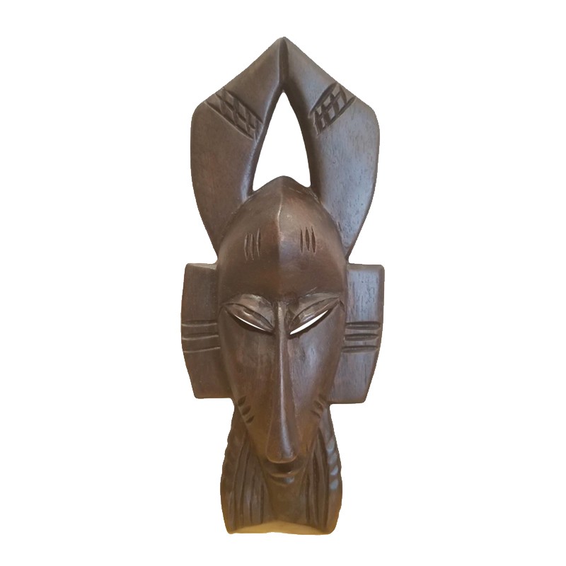 West African Small Senufo Brown Passport With Scarification House of Avana
