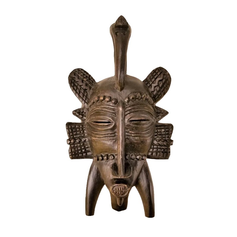 West African Tribal  Small Senufo Passport With Scarification House of Avana