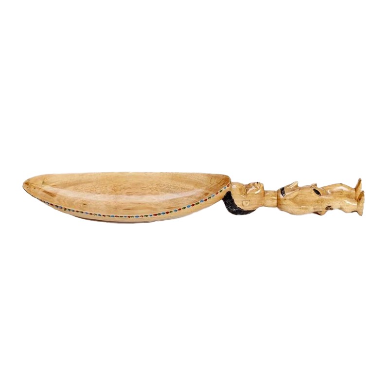 West African Hand Carved with Dan Statue Handle House of Avana