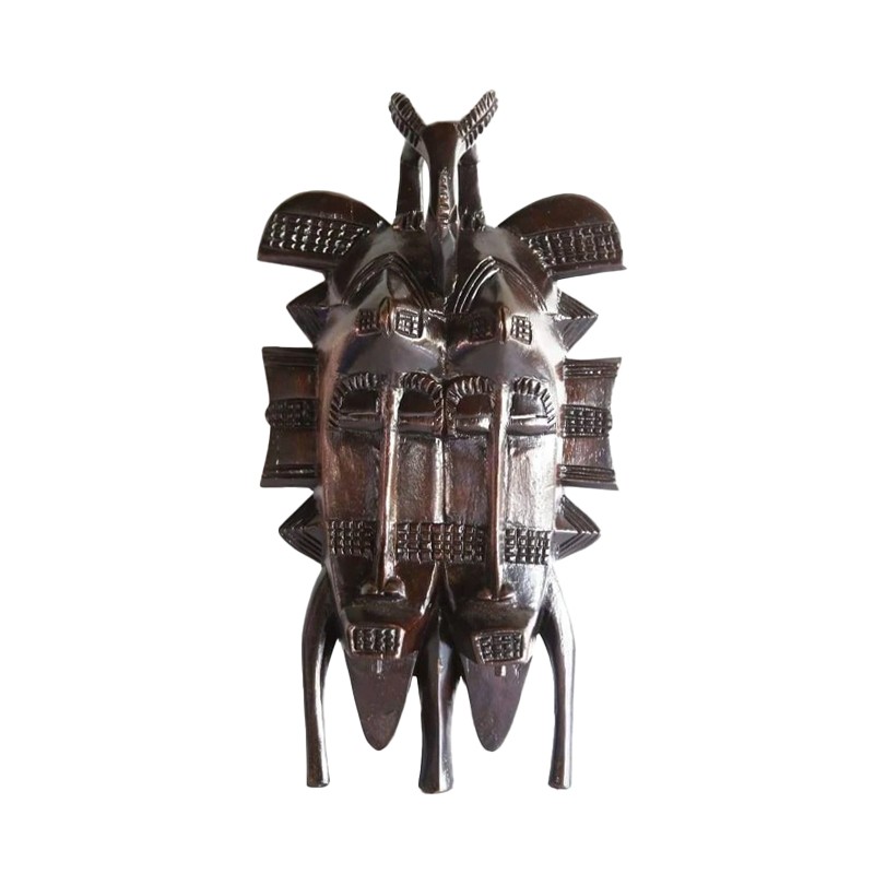 West African Tribal  Twin Kpelie Fertility With 2 Kalaos House of Avana
