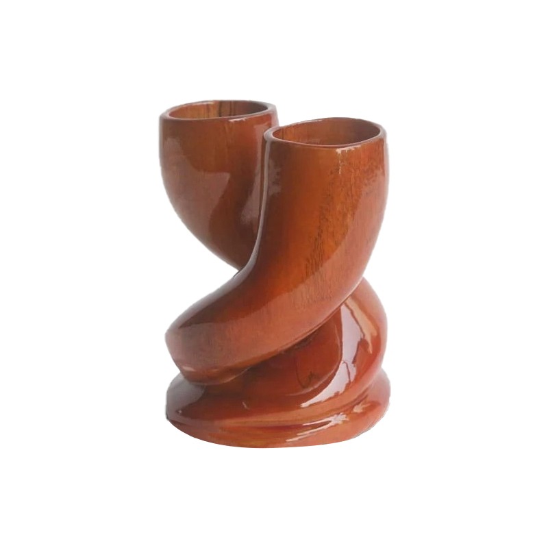 Hand Carved African Twin Twirl House of Avana
