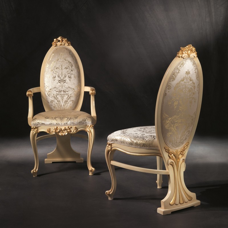 Vanity carved chair Carpanelli