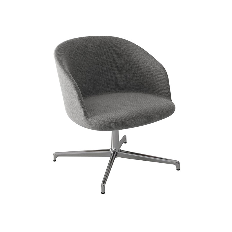 Swivel Low-Back Lounge Armchair 4-Way Pedestal Base ADD