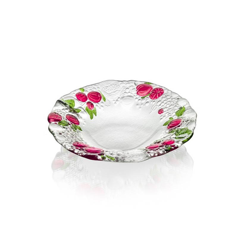 A NIGHT IN PALMIRA BOWL RED GREEN DECORATION IVV