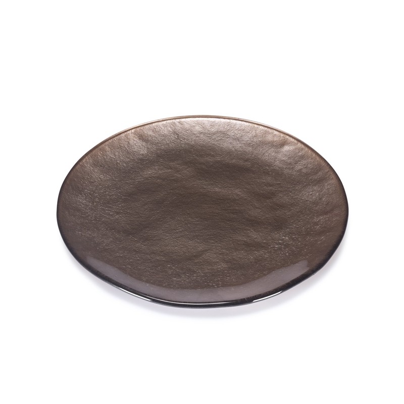 BABILONIA PLATTER PEARLY TOBACCO DECORATION IVV