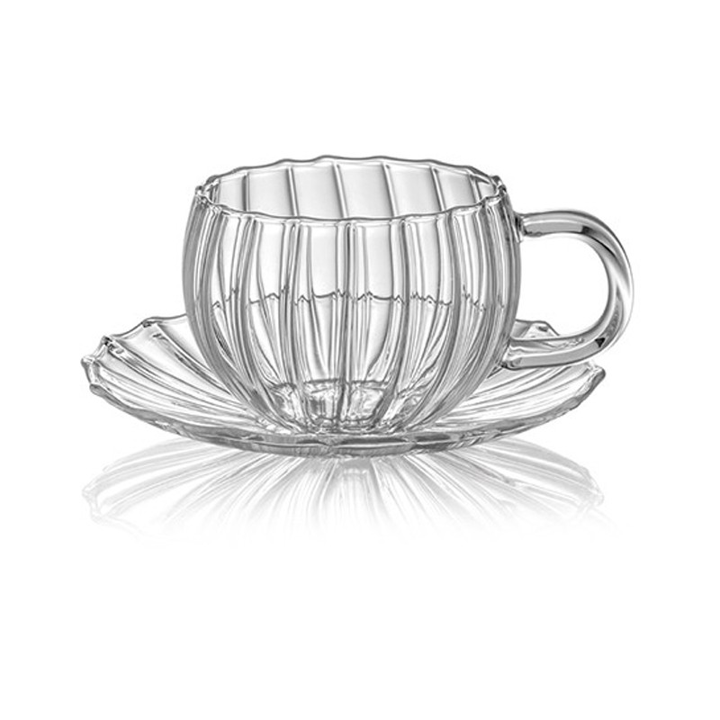 COFFEE&TEA SET 2 ESPRESSO CUP WITH HANDLE+2 SAUCER IVV