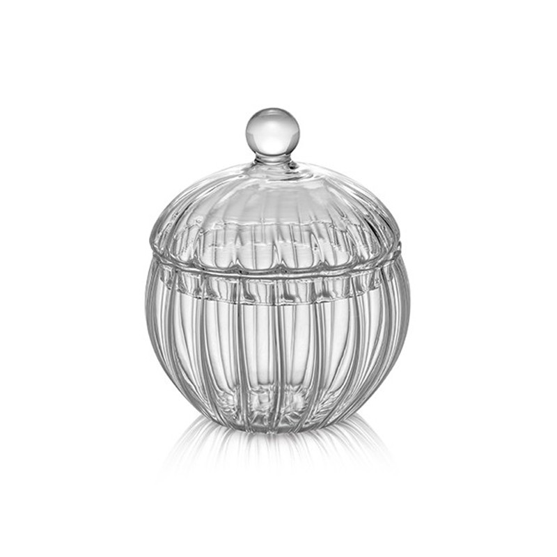 COFFEE&TEA SUGAR BOWL CLEAR WITH LID IVV