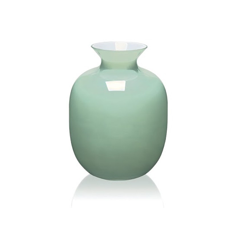 RIALTO VASE MINT GREEN CASED IVV