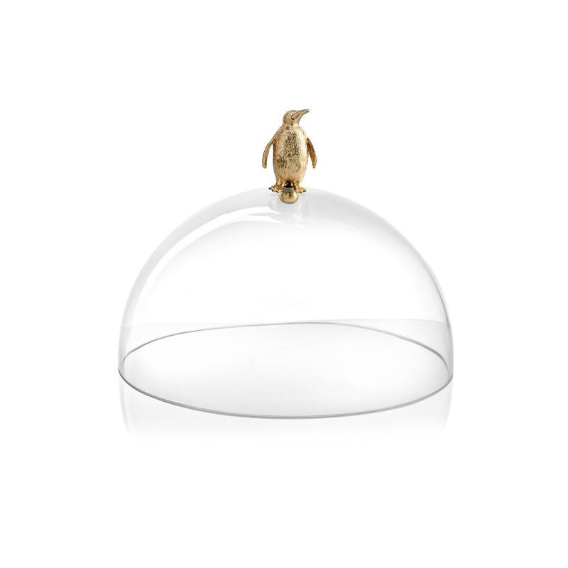 VERTIGO DOME CLEAR WITH METAL PENGUIN KNOB IVV