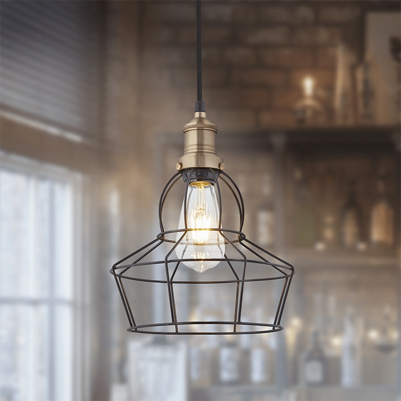 Brooklyn Wire Cage Pendant Industville