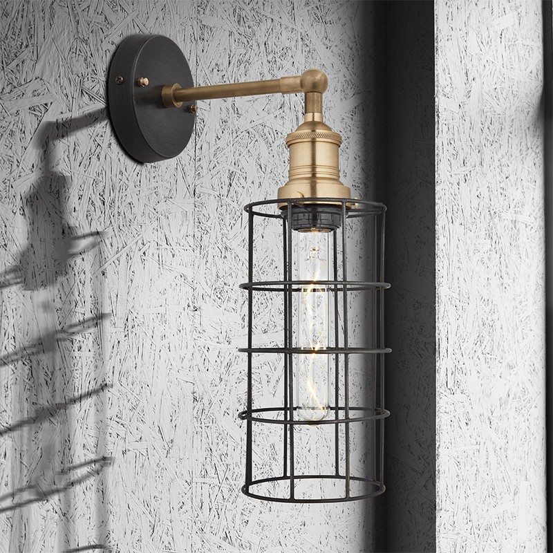 Brooklyn Wire Cage Wall Light Industville