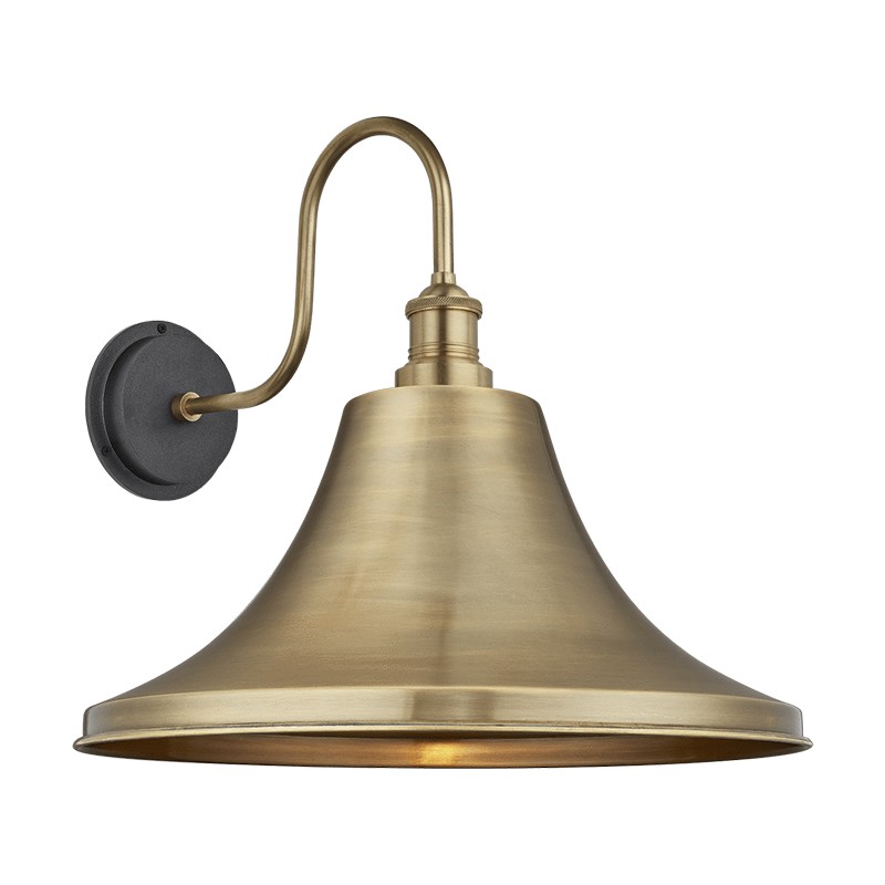 Swan Neck Outdoor & Bathroom Giant Bell Wall Light Industville