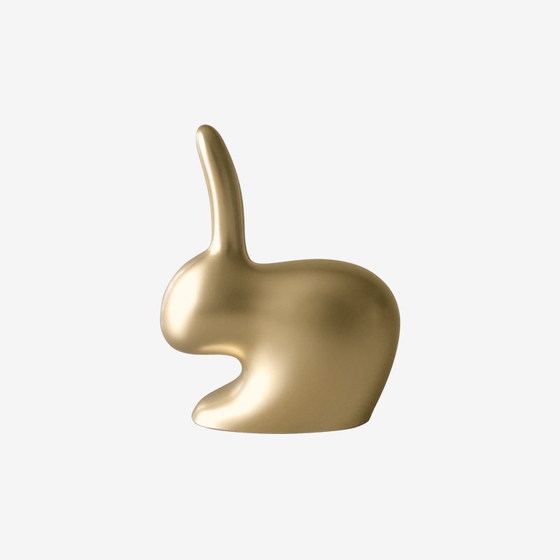 RABBIT CHAIR BABY SATIN GOLD Qeeboo