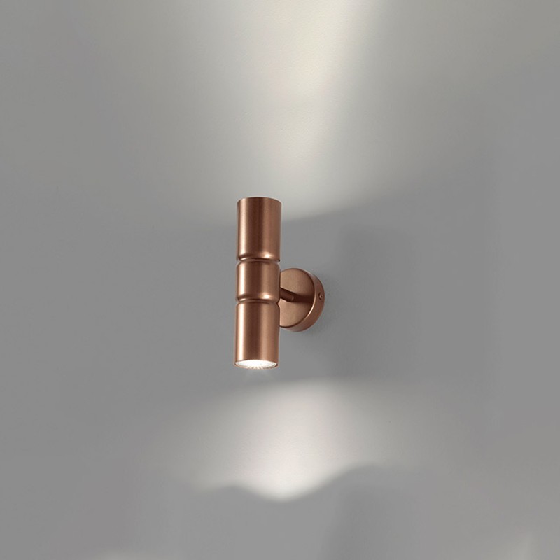 Turbo Wall Lamp 2 Light Metal Lux