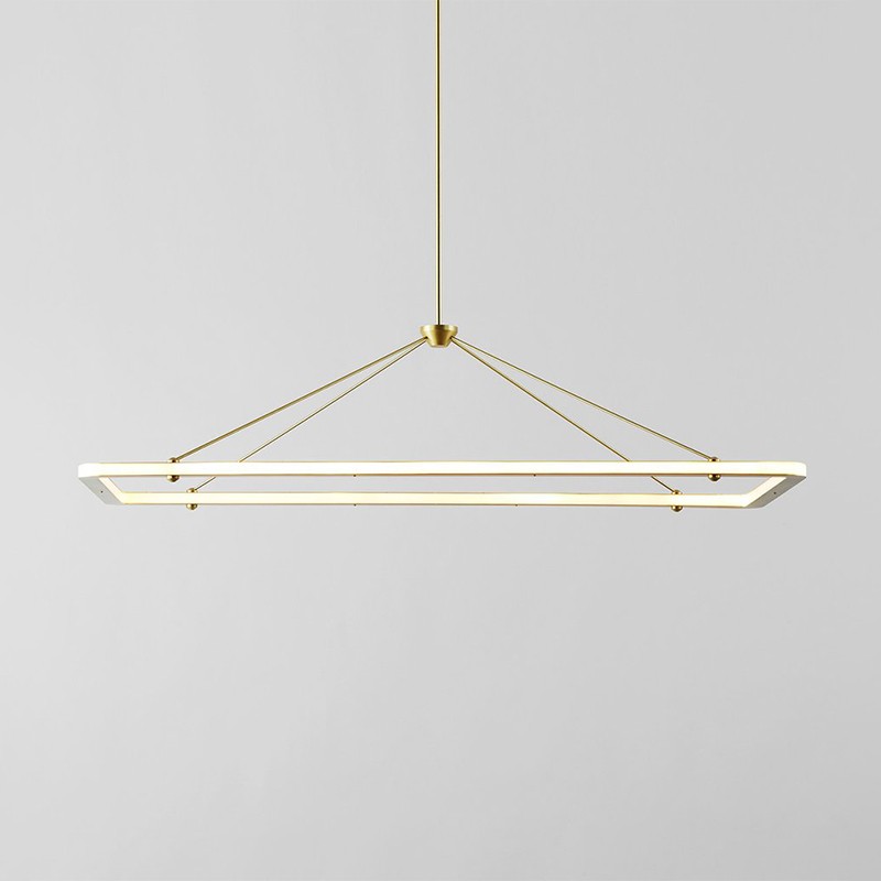 Halo Rectangle Pendant Roll & Hill