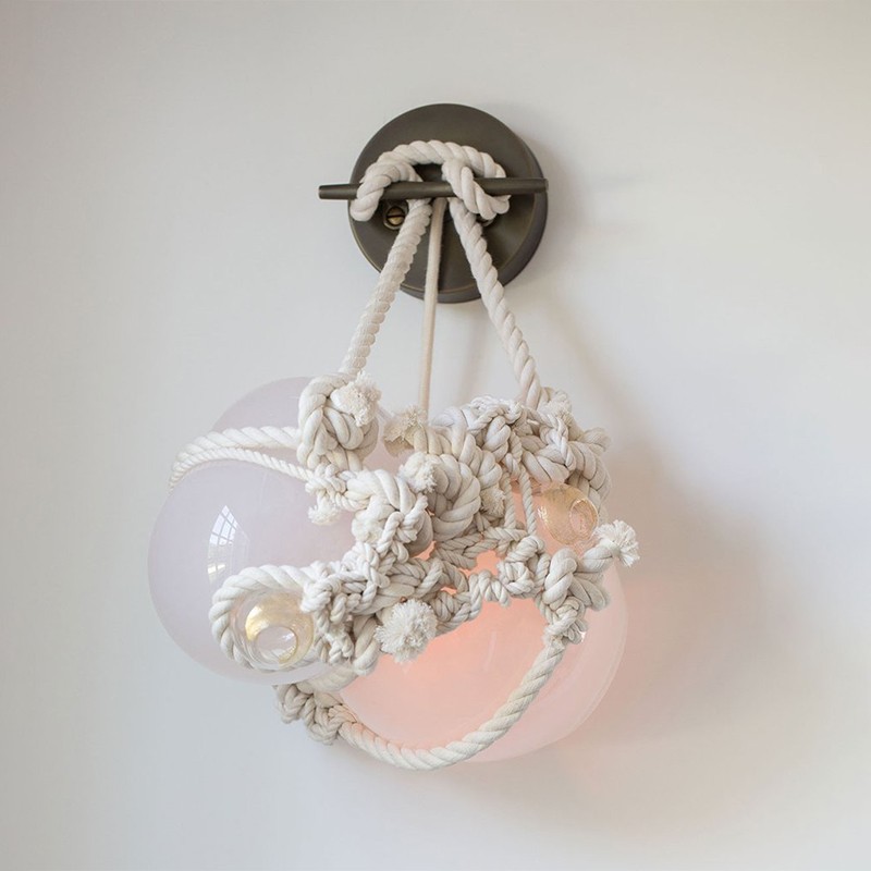 Knotty Bubbles Sconce - Small Roll & Hill