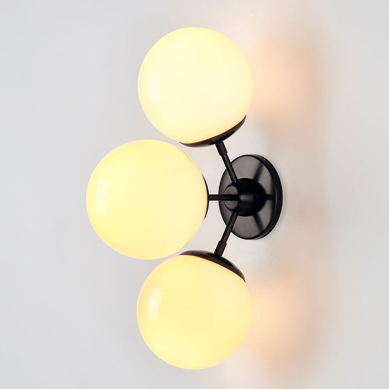 Modo Sconce - 3 Globes Roll & Hill