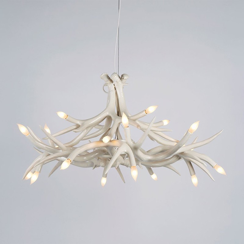 Superordinate Antler Chandelier - 12 Antlers Roll & Hill