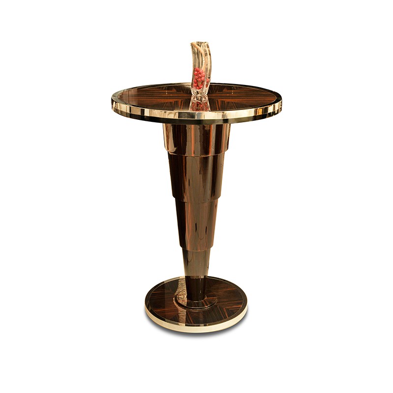 Savoy Tall Round Contemporary Cocktail Table  - Francesco Molon 