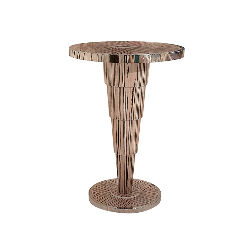 Savoy Contemporary Tall Round Cocktail Table Francesco Molon