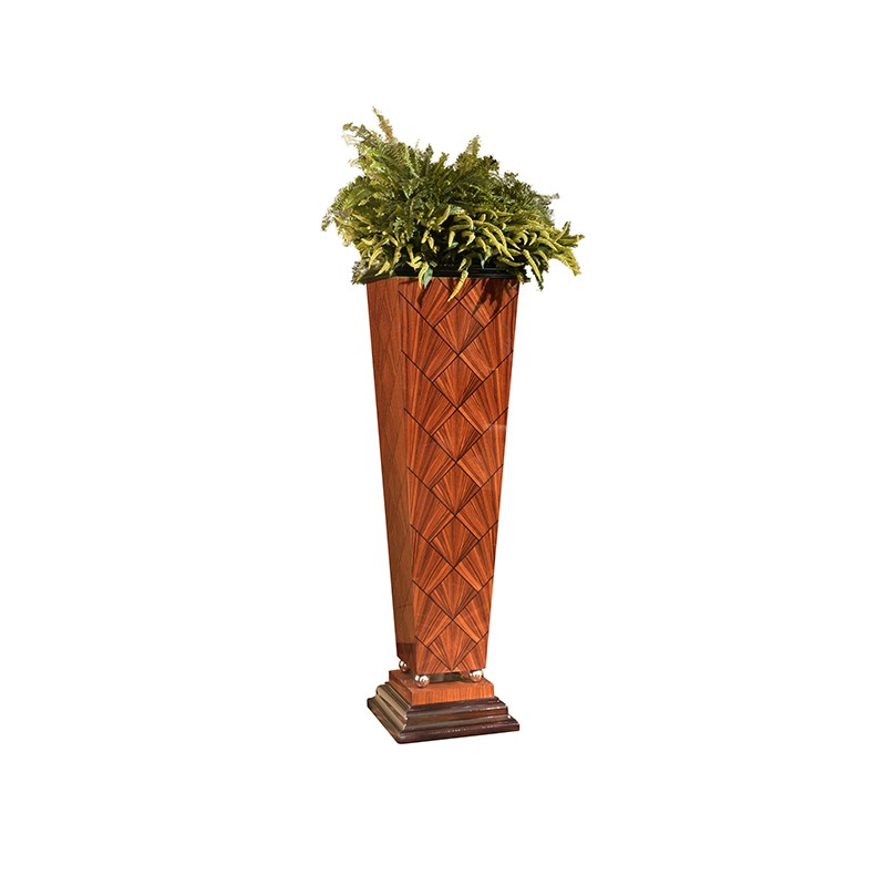 Contemporary Tall Wooden Planter Francesco Molon