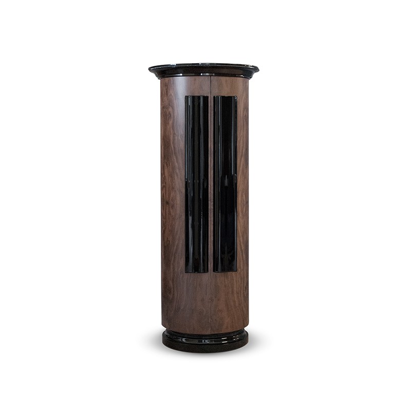 Luxury Wooden Cabinet With Glass Shelf Francesco Molon
