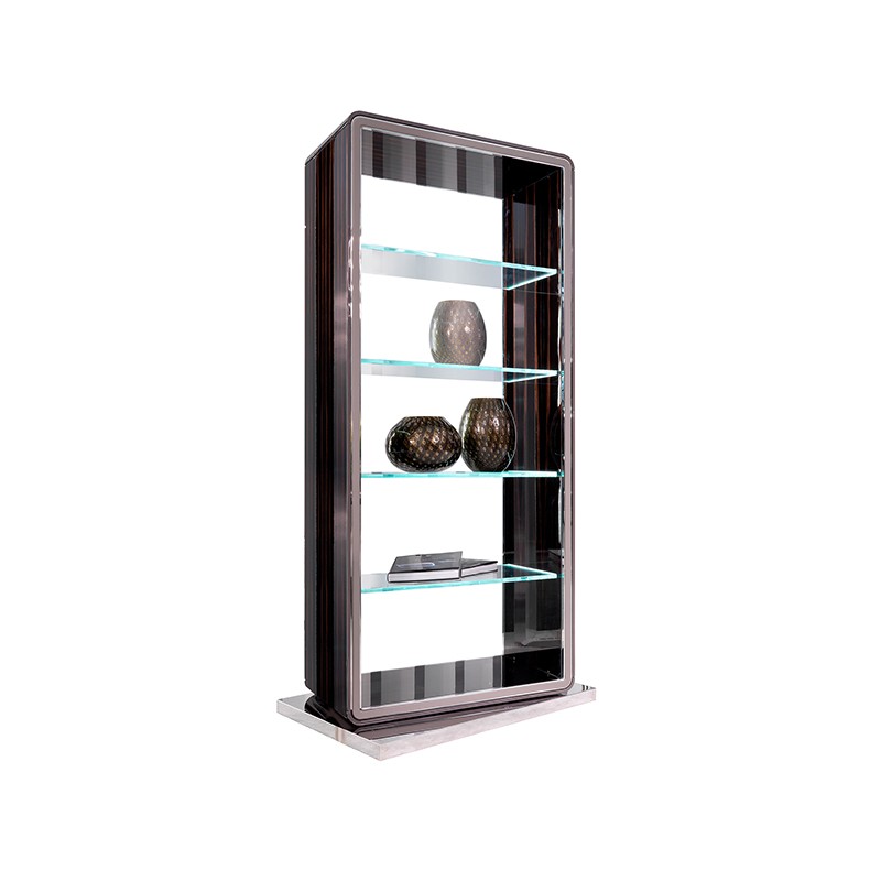 Contemporary Display Stand With Glass Shelf Francesco Molon