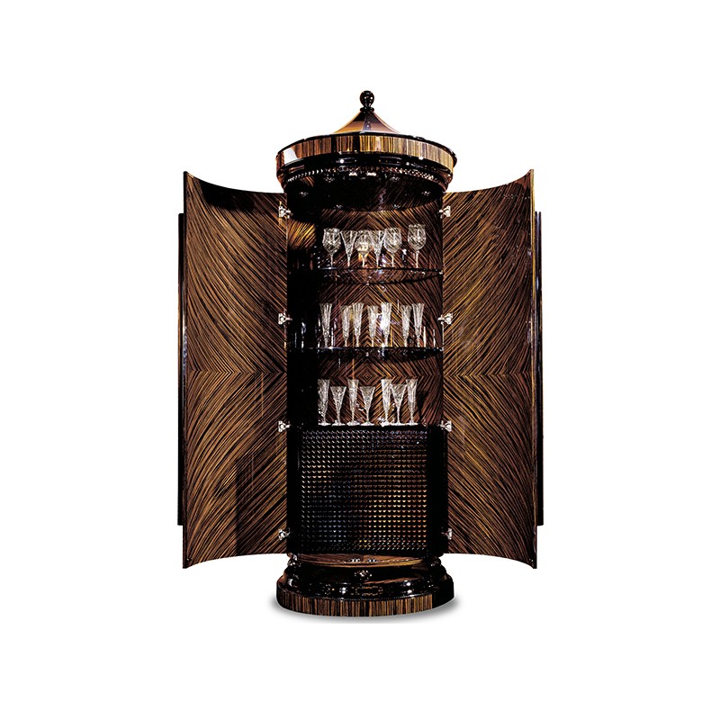 Luxury Classical Wooden Tall Cabinet Francesco Molon