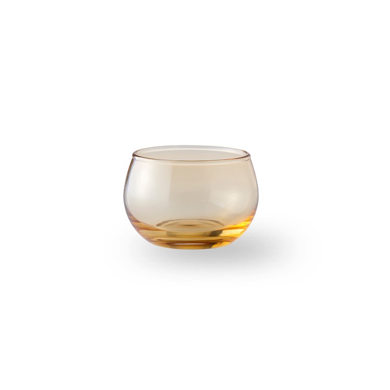 Glass Candle Fall Clear Yellow Wik & Walsøe