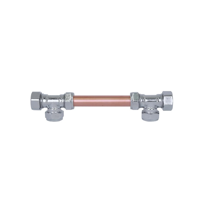 Crome Handle With Copper T Shaped Closed Proper Copper Design