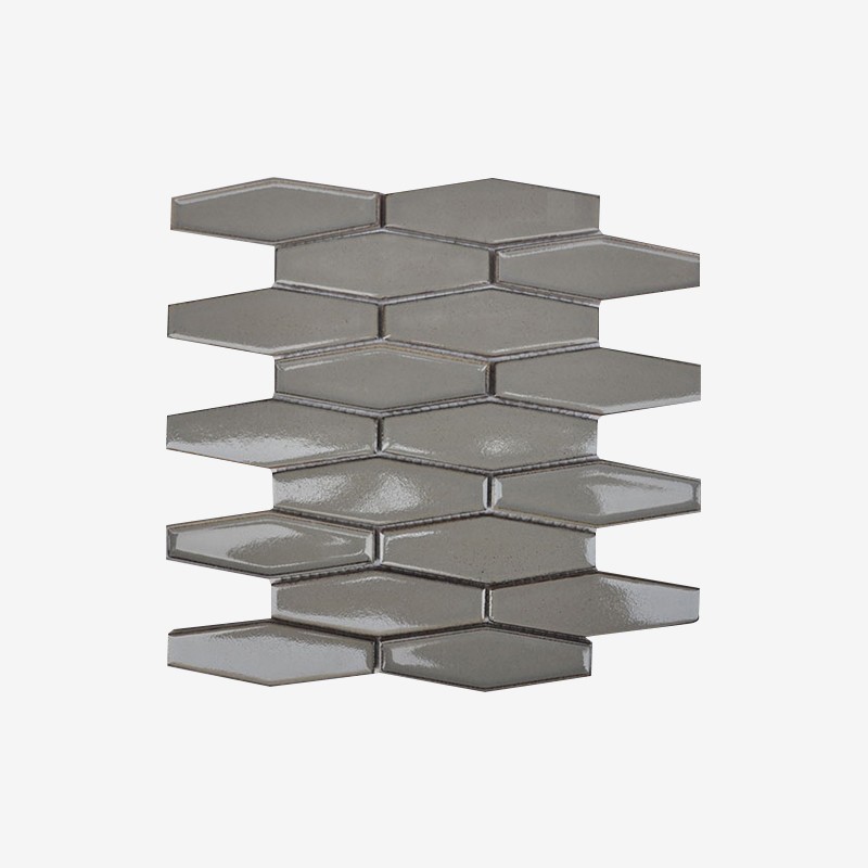 Elongated Hexagon Porcelain Mosaic Arvex