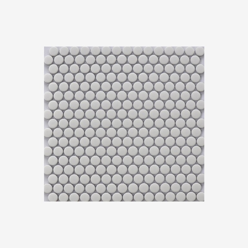 Penny Round Glazed Porcelain Mosaic Arvex
