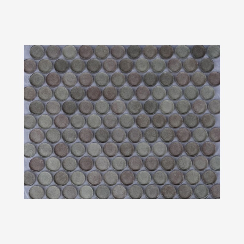 Digital Printed Glass Penny Round Mosaic Arvex