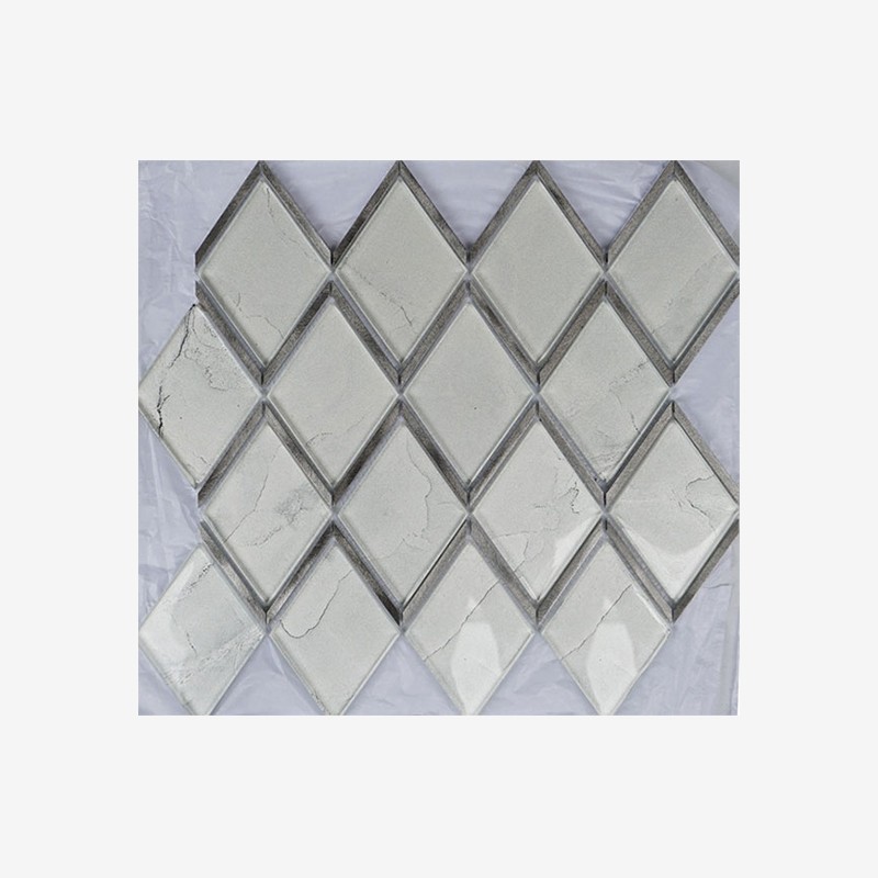 Digital Printed Glass Rhomboids With Aluminum Frame Arvex