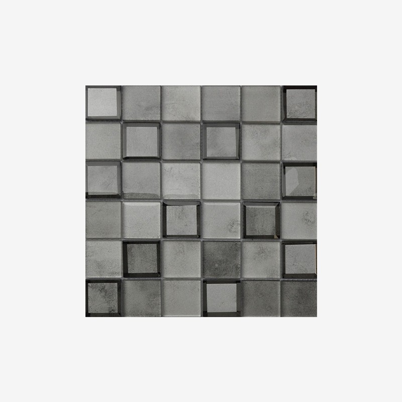 Digital Printed Squares Mosaic With Beveled Edges Arvex