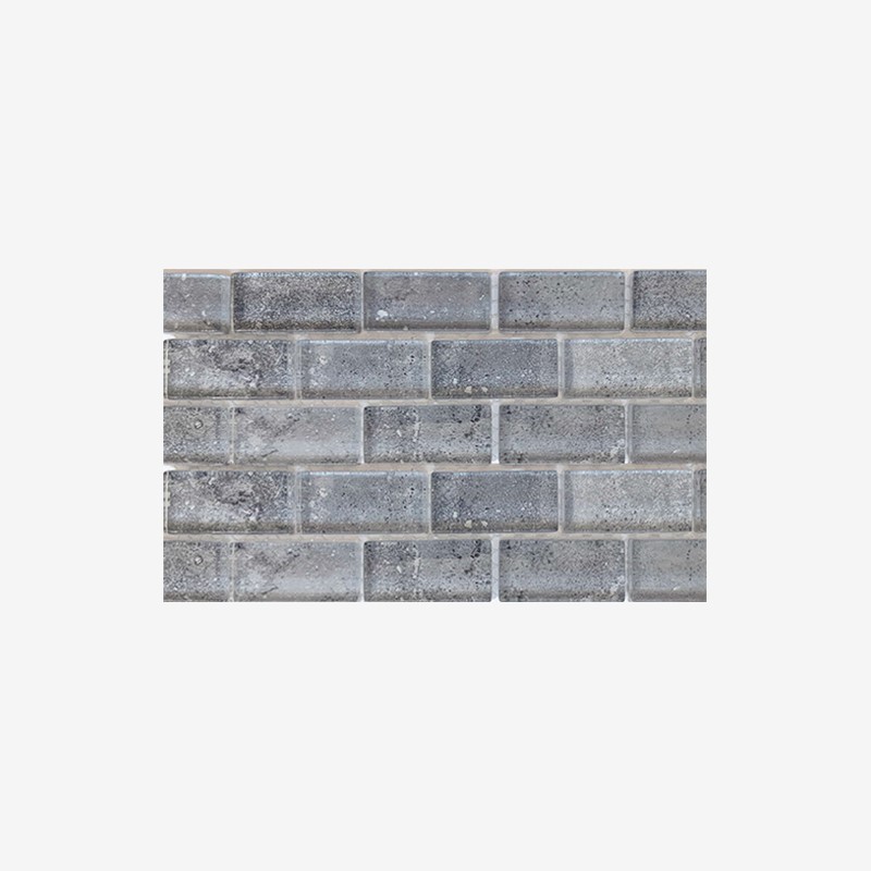 High Temperature Glass Bricks Mosaic With Inkjet Print On The Bottom Arvex
