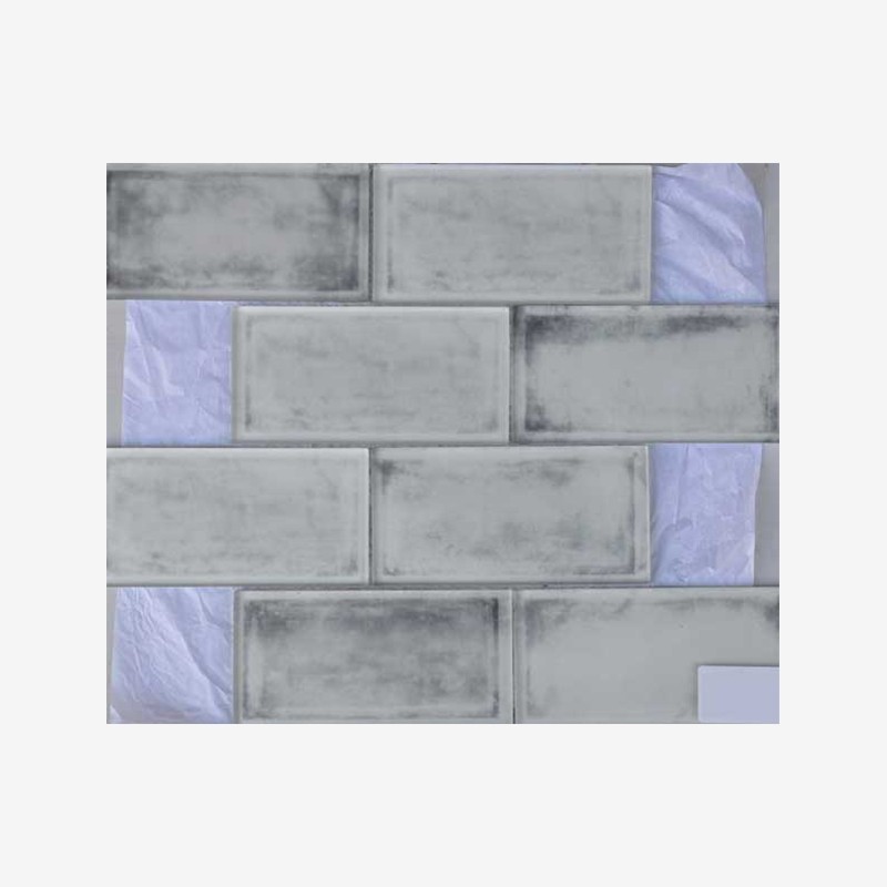Watercolor Look Digital Printed Glass Tiles Stacked Mounting Arvex