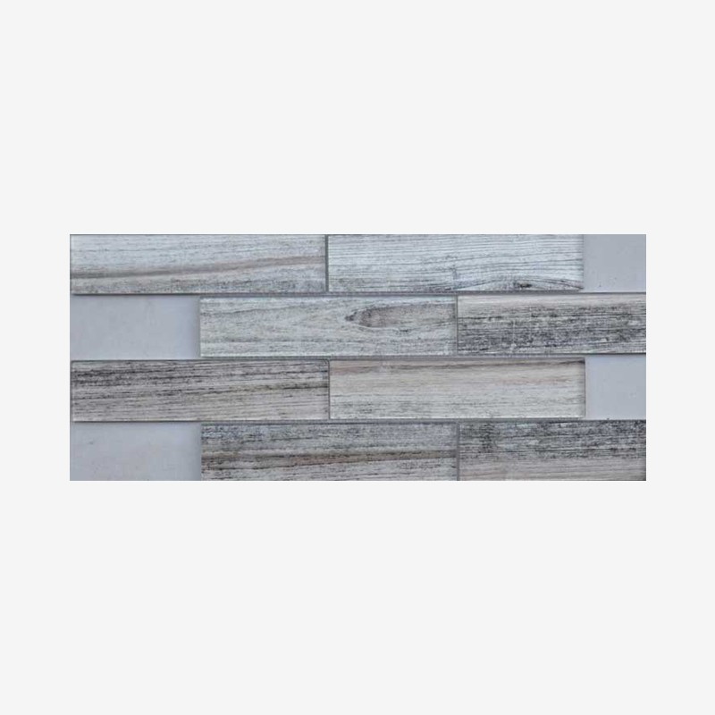 Wook Look Digital Printed Glass Tiles Stacked Mounting Arvex